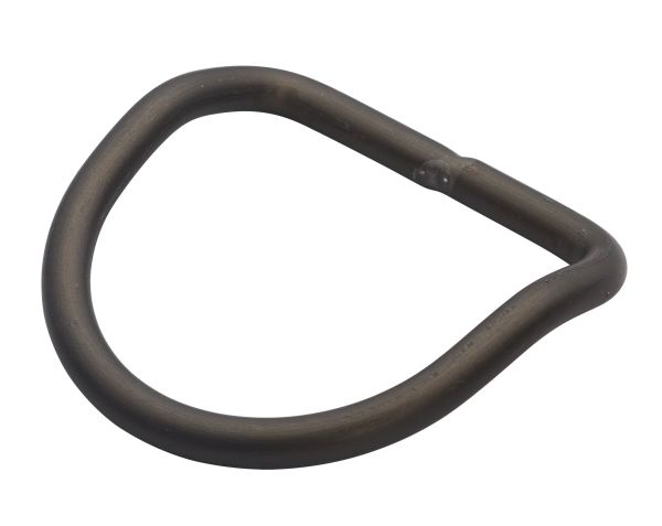 5 cm Aluminum D-Ring, ca. 45° gebogen
