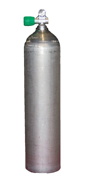 Aluminium Flasche 3 L - 80 cf mit Mono Ventil EU Nitrox M26